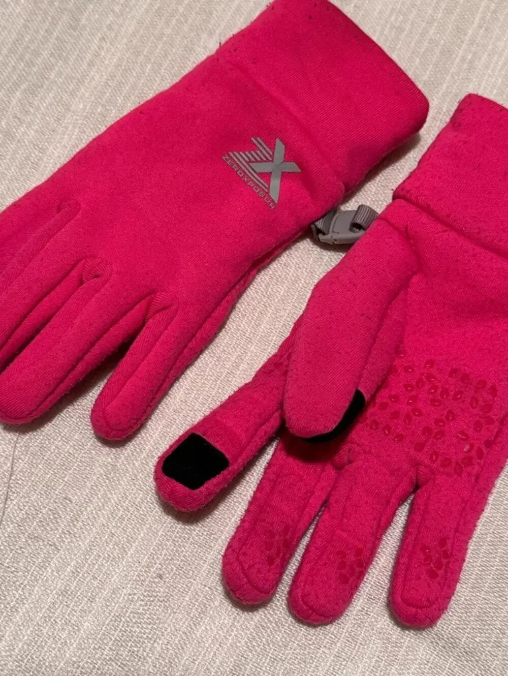 Pink Touchscreen Gloves sos small
